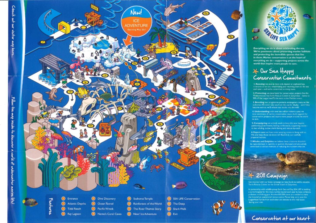 london aquarium map