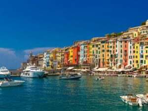 the coastline in city of genoa