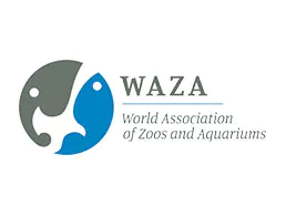 waza logo featuring zoo and aquarium imagery.
