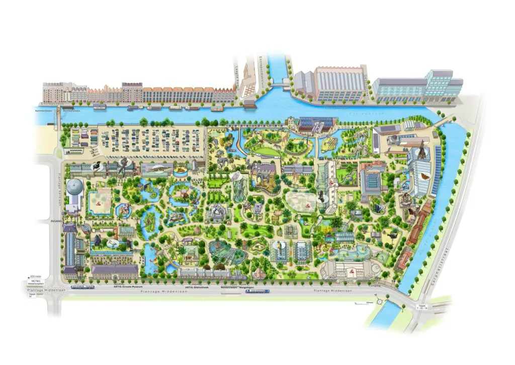 map of amsterdam zoo
