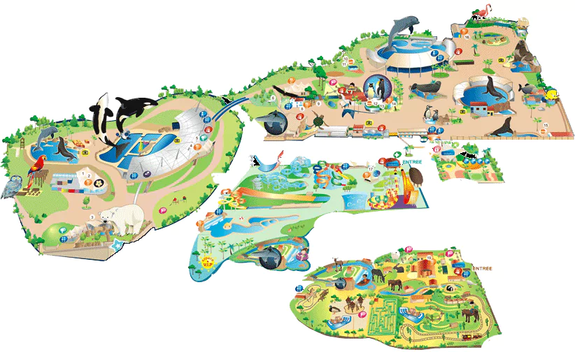 marineland cote d' azure map